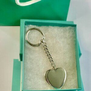 Tiffany & Co. pre-own silver  heart key ring
